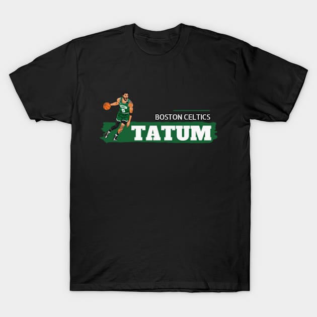 Jayson Tatum Dribel T-Shirt by bynugraha